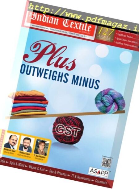 The Indian Textile Journal – July 2017 Cover