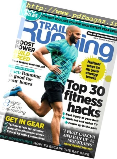 Trail Running – August-September 2017 Cover