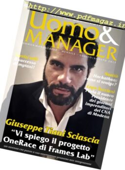 Uomo & Manager – Luglio-Agosto 2017