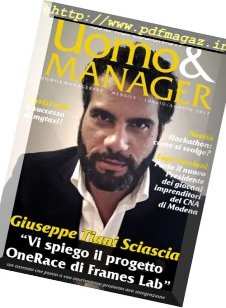 Uomo & Manager – Luglio-Agosto 2017 Cover