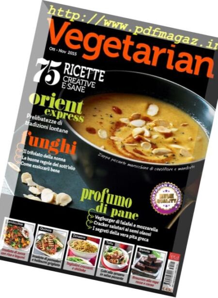 Vegetarian – Ottobre-Novembre 2015 Cover