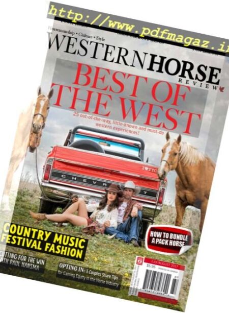 Western Horse Review – July-August 2017 Cover