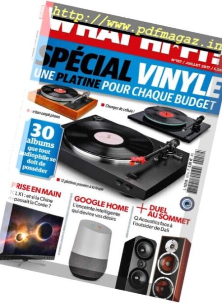 What Hi-Fi France – Juillet 2017 Cover