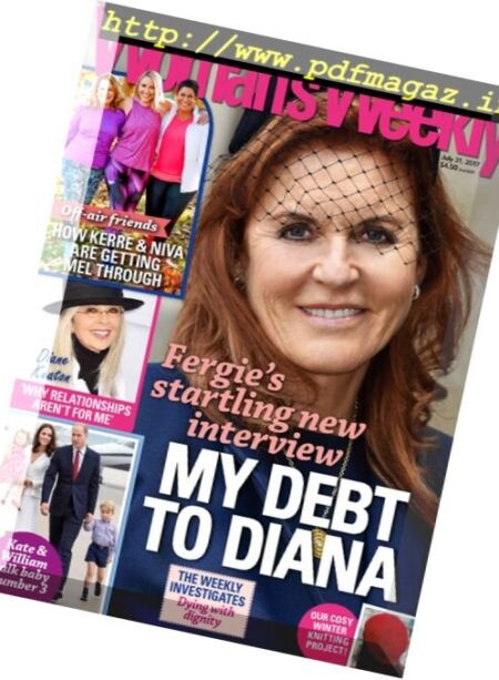 Woman’s Weekly New Zealand – 31 July 2017 Cover
