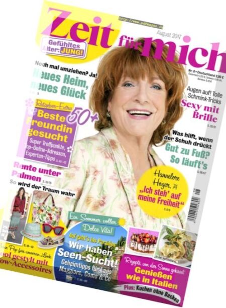 Zeit fur mich – August 2017 Cover