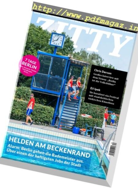 Zitty – 27 Juli 2017 Cover