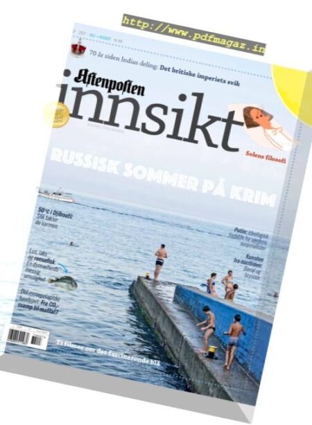 Aftenposten Innsikt – juli 2017 Cover