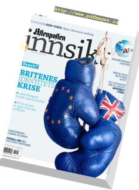 Aftenposten Innsikt – juni 2016 Cover