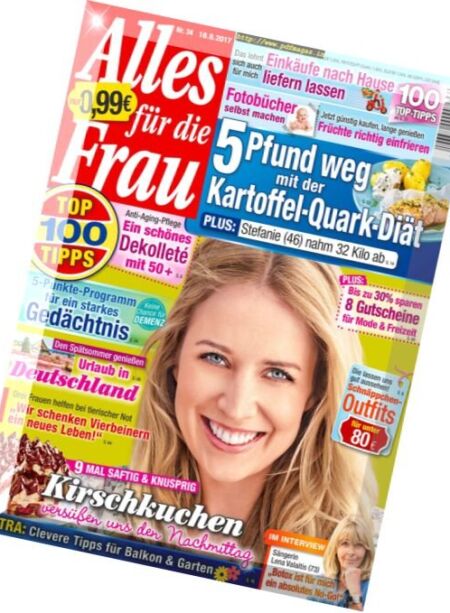 Alles fur die Frau – 18 August 2017 Cover