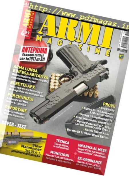 Armi Magazine – Agosto 2017 Cover