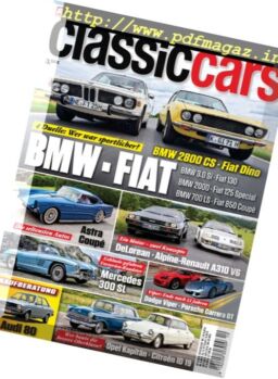 Auto Zeitung Classic Cars – Oktober 2017