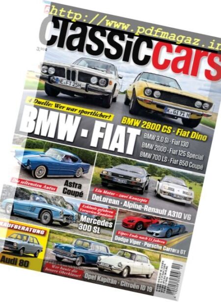 Auto Zeitung Classic Cars – Oktober 2017 Cover