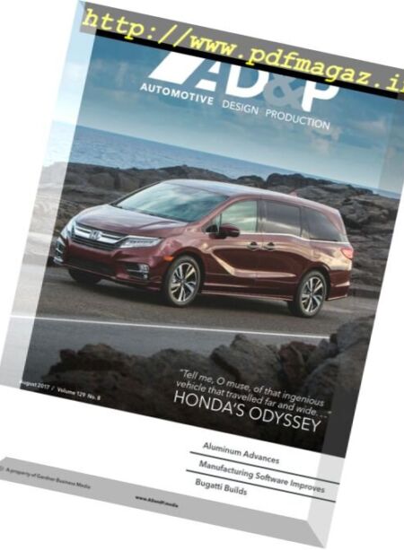 Automotive Design and Production – August 2017 Cover