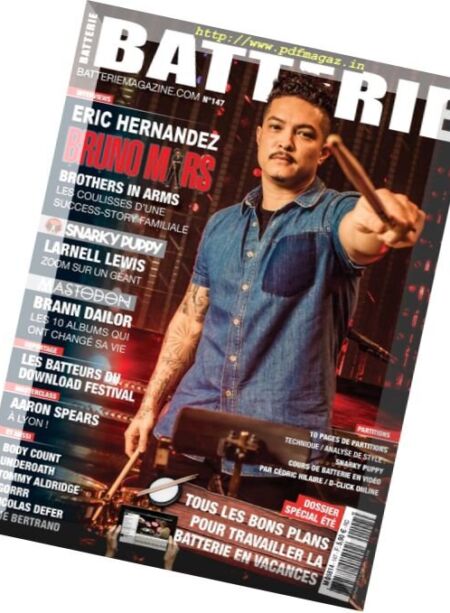 Batterie Magazine – Juillet-Aout 2017 Cover