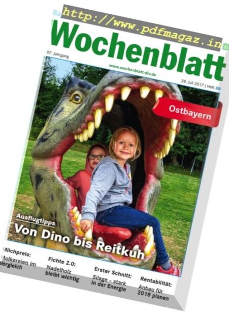 Bayerisches Landwirtschaftliches Wochenblatt – 28 Juli 2017 Cover