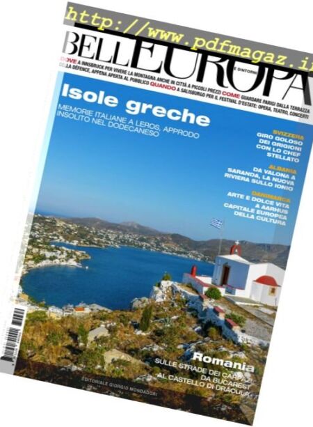 Bell’Europa – Agosto 2017 Cover