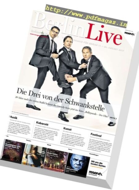 Berlin Live – 17 August 2017 Cover