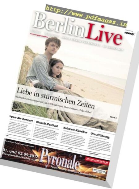 Berlin Live – 24 August 2017 Cover