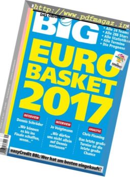 BIG – Basketball in Deutschland – August 2017