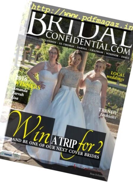 Bridal Confidential – 2016-2017 Cover