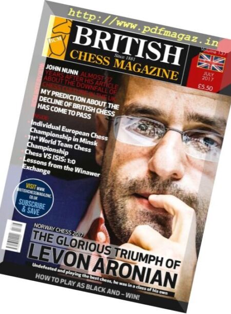 British Chess Magazine – July 2017 Cover