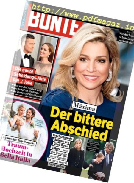 Bunte – 17 August 2017 Cover