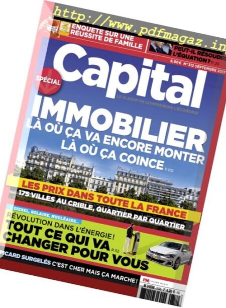 Capital France – Septembre 2017 Cover