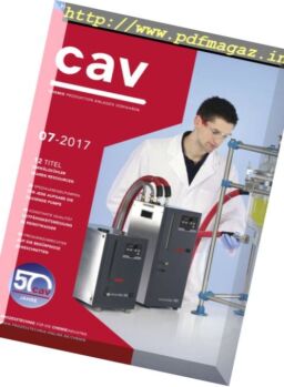 CAV Chemie Anlagen Verfahren – Nr.7 2017