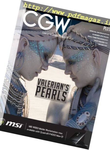 CGW. Computer Graphics World – July-August 2017 Cover
