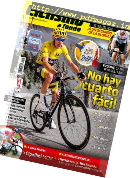 Ciclismo a Fondo – Agosto 2017 Cover