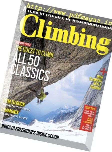 Climbing – August 2017 Cover