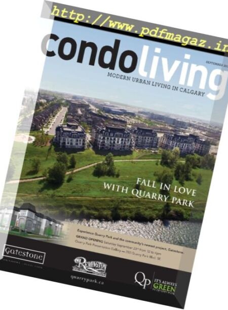 Condo Living – September 2017 Cover