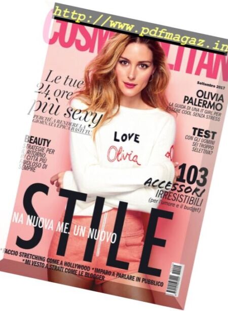 Cosmopolitan Italia – Settembre 2017 Cover