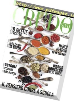 Crudo Style – Agosto-Settembre 2017