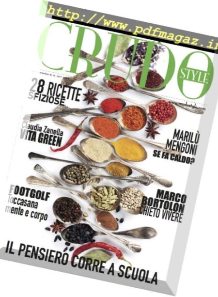 Crudo Style – Agosto-Settembre 2017 Cover