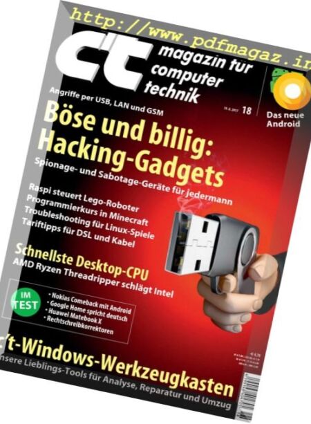 c’t Germany – 19 August 2017 Cover