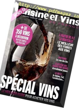 Cuisine et Vins de France – Hors-Serie – Septembre-Octobre 2017