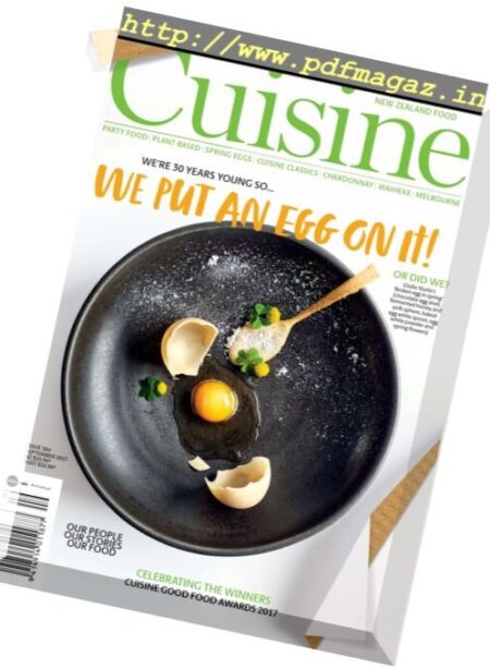 Cuisine New Zealand – September 2017 Cover
