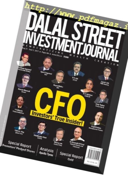 Dalal Street Investment Journal – 21 August – 3 September 2017 Cover