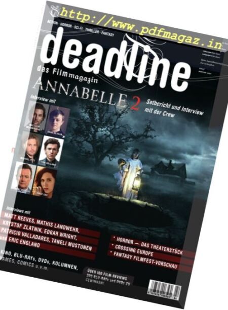 Deadline – Juli-August 2017 Cover