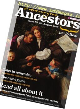 Discover Your Ancestors – August 2017