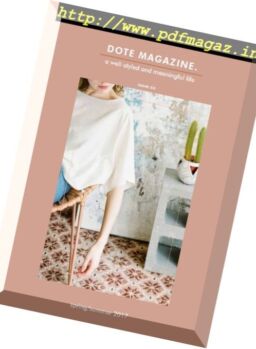 Dote Magazine – Spring-Summer 2017