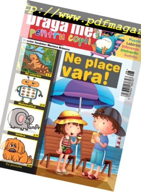Draga mea pentru copii – August 2017 Cover