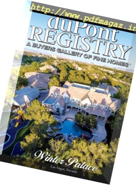 duPont REGISTRY Homes – October 2017 Cover