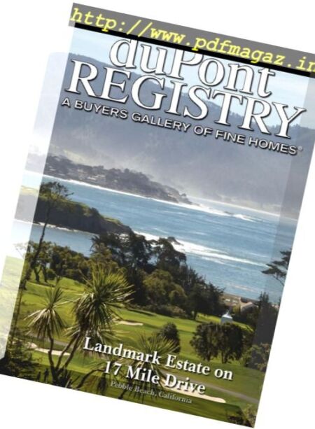 duPontREGISTRY Homes – September 2017 Cover