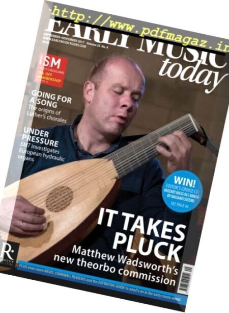Early Music Today – September-November 2017 Cover