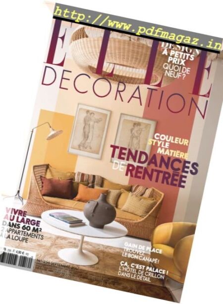 Elle Decoration France – September 2017 Cover