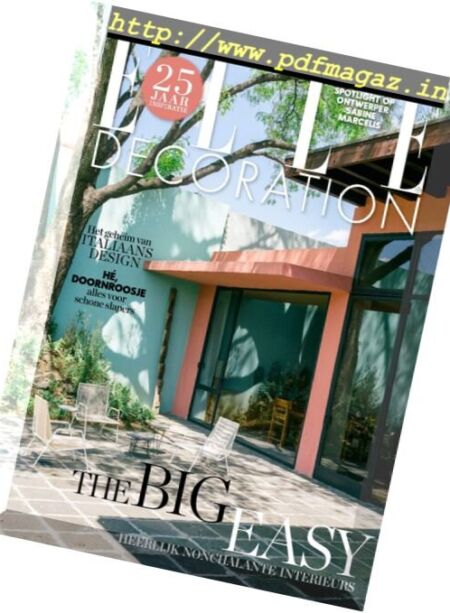 Elle Decoration Netherlands – Augustus-September 2017 Cover