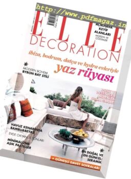 Elle Decoration Turkey – Agustos 2017