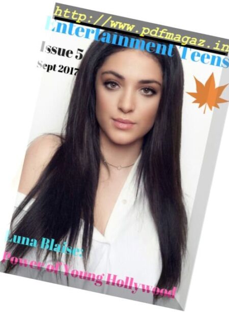 Entertainment Teens – September 2017 Cover